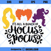 Hocus Pocus SVG, Sanderson Sisters SVG, Witches Hair Cute Halloween SVG