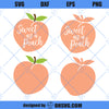 Peach SVG, Sweet As A Peach SVG, Cute Georgia Peach SVG