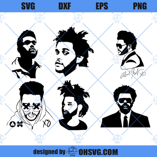 The Weekend SVG, Xoxo SVG, The Weekend Top Artists SVG, Hip Hop Rap Music Singer SVG