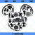Superhero Collage Mickey Mouse SVG, Superhero Marvel Team In Mickey Head SVG