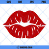 Lips SVG, Red Lips SVG, Kiss SVG, American Lips SVG, Kiss Design