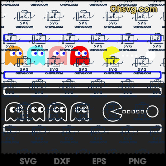 Pacman SVG, Retro Game Pacman SVG, Game SVG