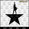 Hamilton Star SVG, Hamilton Star Rise Up SVG, Vector, Clipart, Cut File, Digital SVG