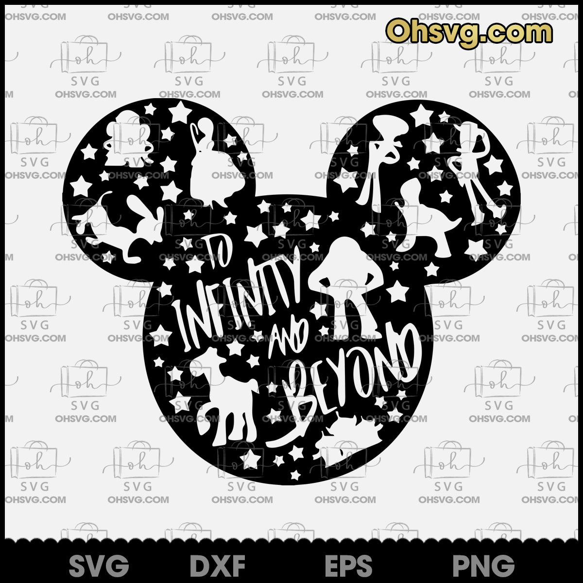 To Infinity And Beyond Mickey Mouse Shaped SVG, Mickey SVG, Toy Story SVG