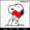 Snoopy SVG, Cartoon SVG, Cartoon Dog SVG Files For Cricut SVG