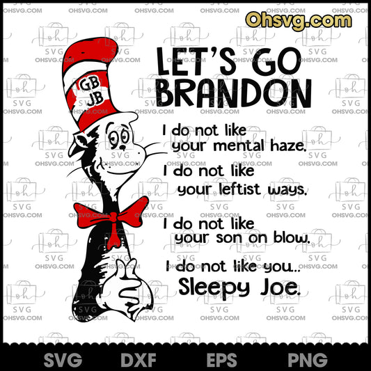 Dr. Seuss Cartoon Character Lets Go Brandon SVG, Dr. Seuss SVG, Lets Go Brandon SVG