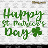 Happy St Patricks Day SVG, Vector Clipart, Download Digital Sublimation