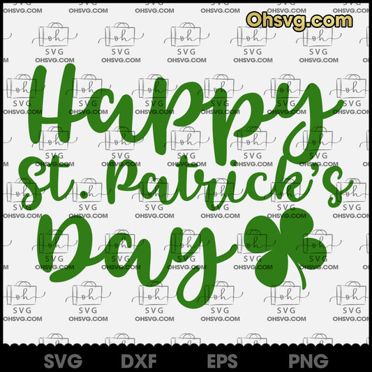 Happy St Patricks Day SVG, Vector Clipart, Download Digital Sublimation