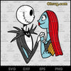 Jack and Sally SVG, The Nightmare Before Christmas SVG, Couple SVG