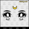Anime Cartoon Eyes SVG, Sailor Usagi Cartoon SVG, Vinyl Usagi Tsukin SVG