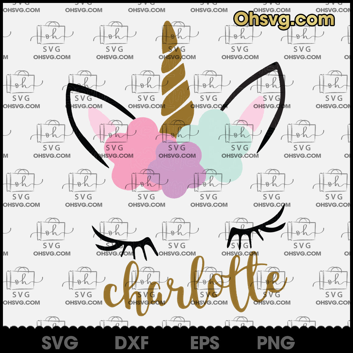 Unicorn SVG, Magical Unicorn SVG, Floral Unicorn SVG