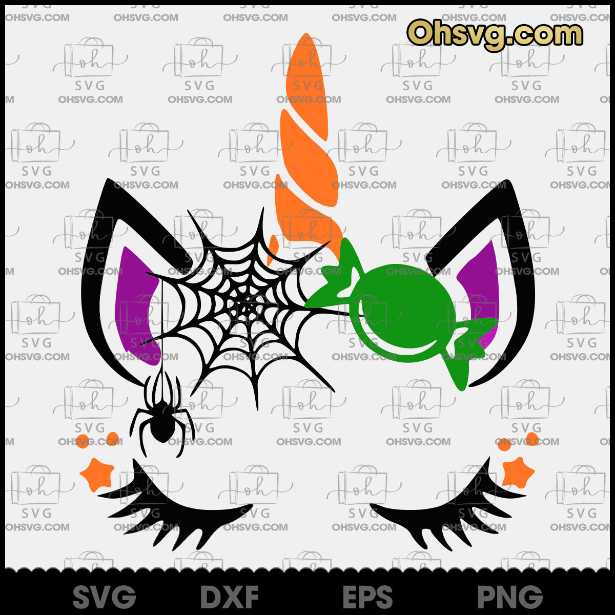 Unicorn SVG, Unicorn Halloween SVG, Unicorn SVG Digital File SVG