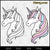 Unicorn SVG, Unicorn Head SVG, Unicorn Horn SVG, Colored Unicorn Digital Files SVG