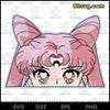 Black Lady Sailor Moon Face SVG, Sailor Moon SVG, Chibiusa Sailor Moon Chibiusa