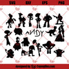 Andy SVG, Toy Story Character SVG PNG DXF Cut Files For Cricut