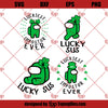 Lucky Among Us St Patrick&#39;s Day, Among Us SVG PNG DXF Cut Files For Cricut