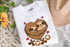 Xoxo Sloth PNG, Happy Valentine PNG, Love Valentine Day PNG