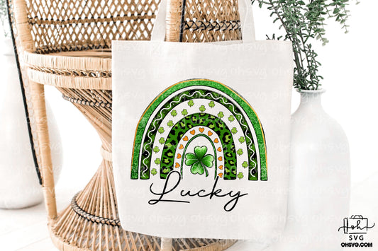 Lucky Rainbow St Patricks Day PNG, St Patrick's Day PNG, Lucky Shamrock PNG
