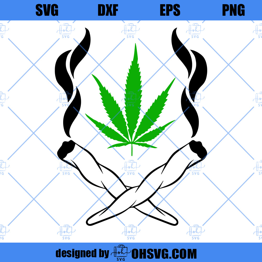 Marijuana Leaf SVG, Marijuana Joint SVG, Weed SVG, Cannabis SVG, Blunt SVG, Stoner SVG