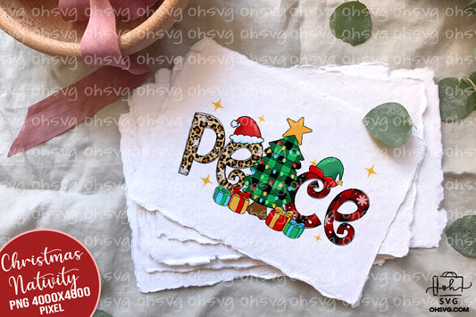Peace PNG, Peace Christmas PNG, Merry Christmas PNG, Peace Holidays PNG