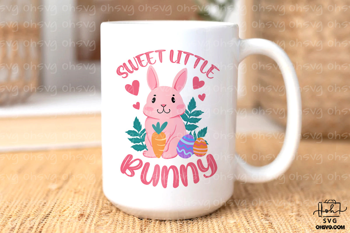 Sweet Little Bunny PNG, Bunny Easter PNG, Happy Easter PNG