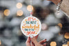 Deck The Halls PNG, Christmas Ornament PNG, Christmas Scene PNG, Round Ornament PNG