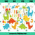 Dinosaur SVG, Cute Dinosaur SVG, Dino Party SVG PNG DXF Cut Files For Cricut