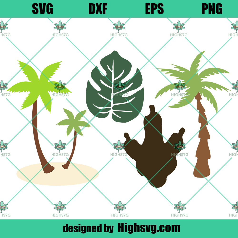 Dinosaur SVG, Dinosaur Forest, Dinosaur Foot PNG DXF Cut Files For Cricut