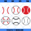 Baseball SVG, Softball SVG, Softball Baseball Vector, SVG PNG DXF Cut Files For Cricut