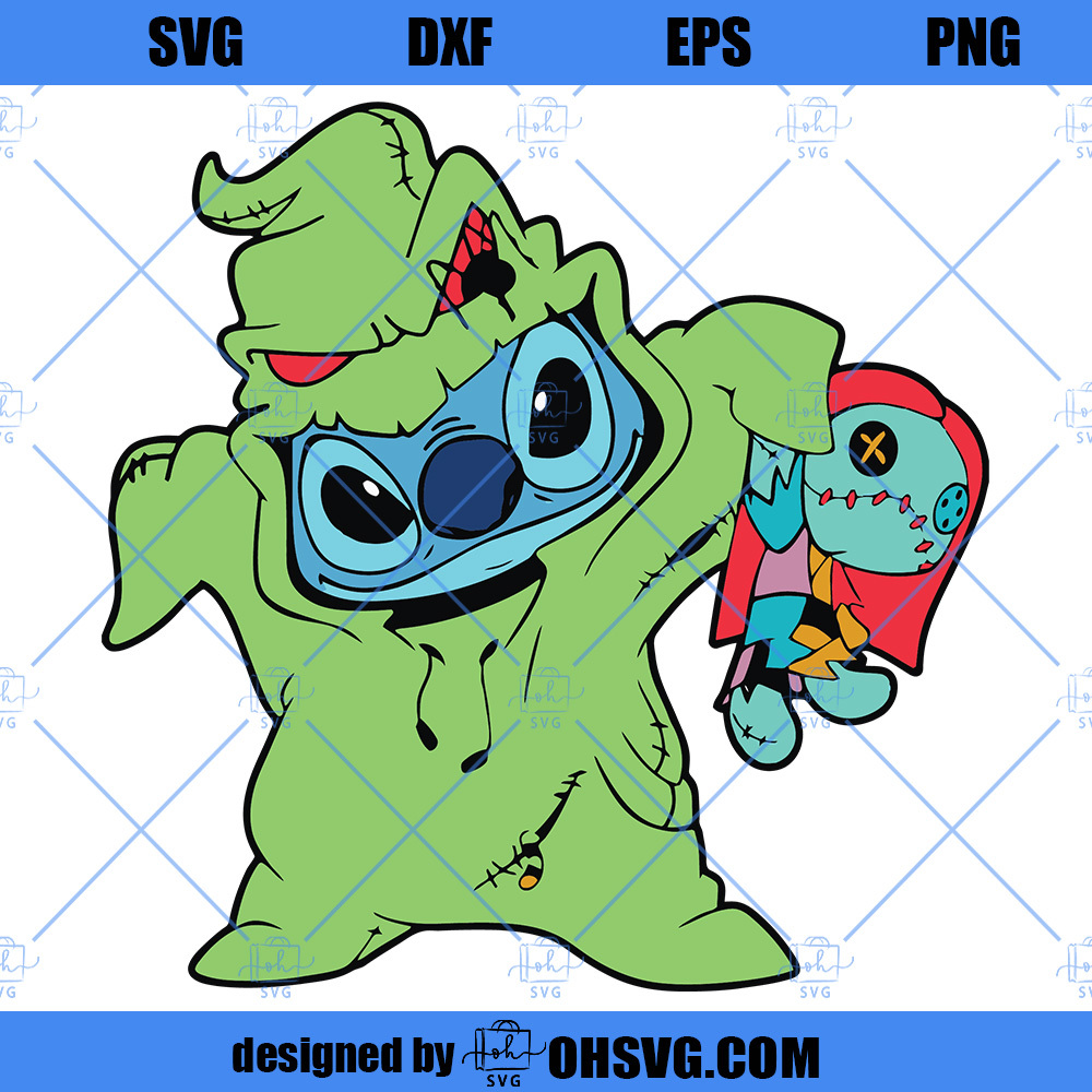 Oogie Boogie Stitch SVG, Oogie Boogie SVG, Halloween Stitch SVG PNG DXF Cut Files For Cricut