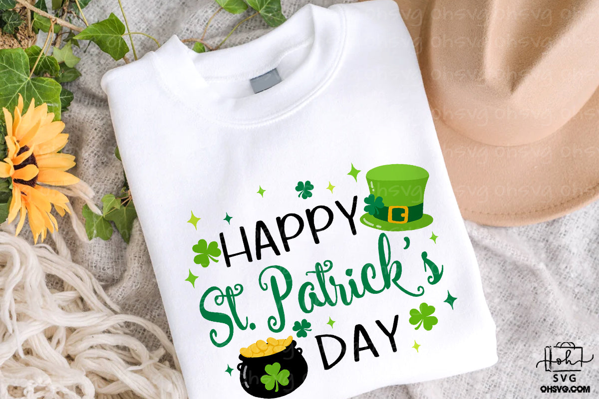 Happy St. Patricks Day PNG, Shamrock Lucky St Patrick's Day PNG
