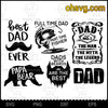 Best Dad Ever, Papa Bear Dads With Beards, Fishing Dad, Fixing Dad SVG, Funny Father&#39;s Day SVG