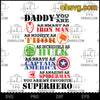 Daddy You&#39;re My Favorite Super Hero SVG, Father&#39;s Day, Gift For Dad SVG Cricut Download Digital