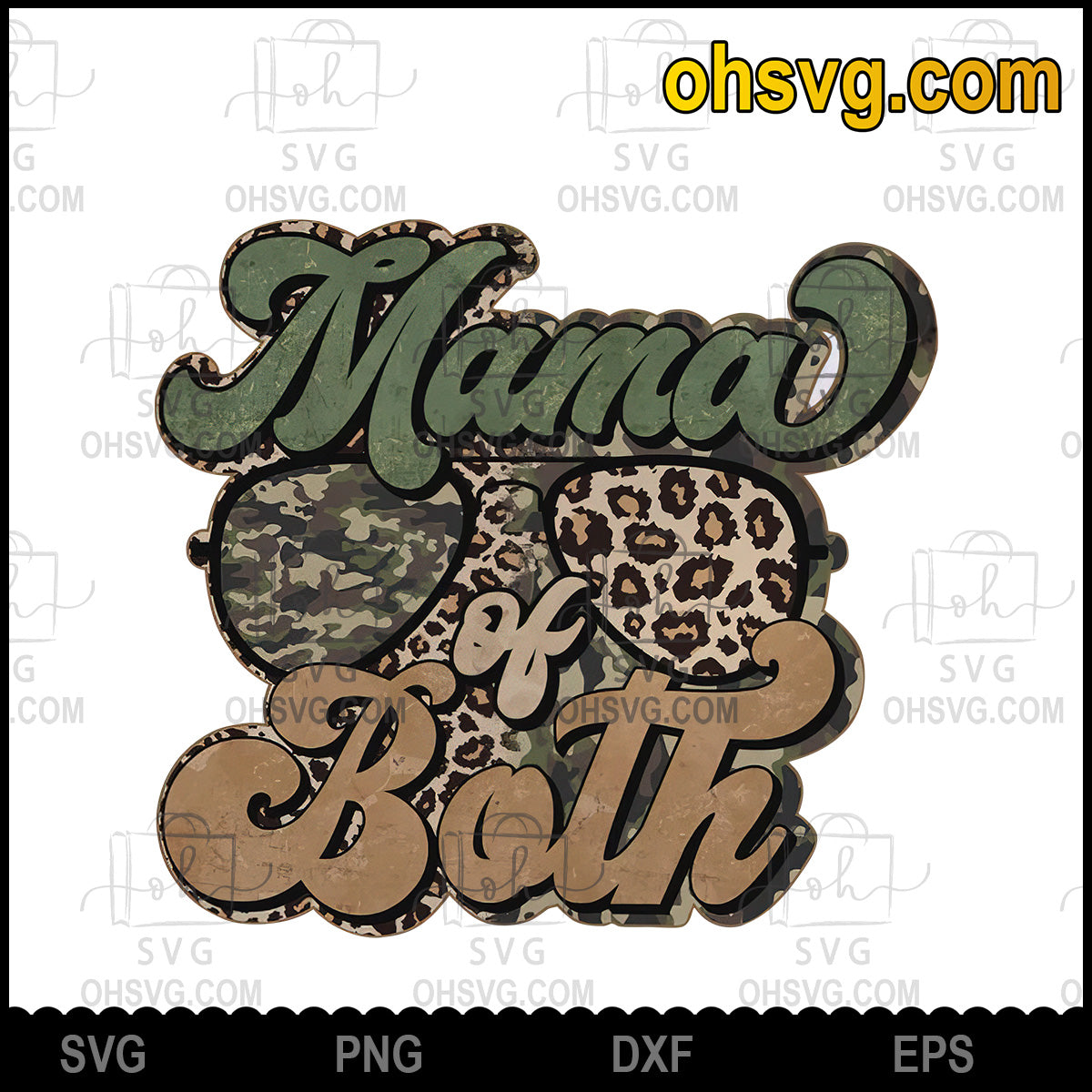 Mama Of Both SVG, Happy Mother's Day, Gift For Mom SVG Cricut Silhouette, Download Digital Sublimation