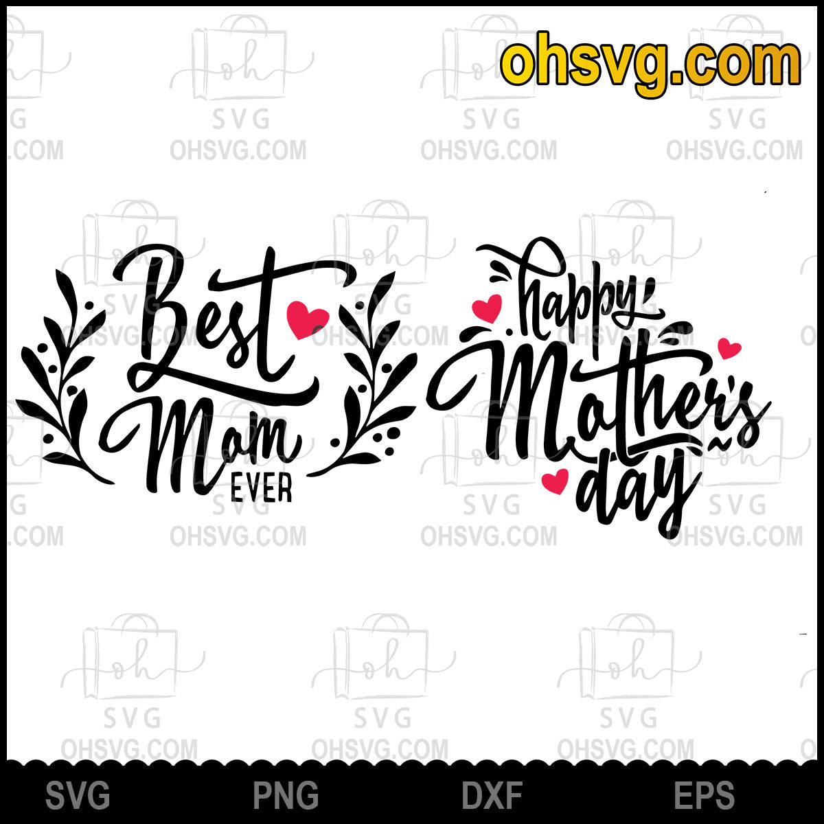Best Mom Ever, Happy Mother's Day SVG, Gift For Mom SVG Cricut Silhouette, Download Digital Sublimation