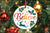 Believe PNG, Christmas Ornament PNG, Christmas Scene PNG, Round Ornament PNG