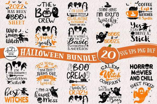 Halloween Bundle SVG, Witch SVG, Witches SVG, Hocus Pocus SVG, Spooky ...