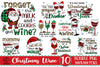 Christmas Wine PNG Bundle, Christmas Wine PNG, Christmas Drinking PNG, Christmas Sayings Quotes