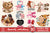 XOXO Animals Bundle PNG, Happy Valentine PNG, Love Valentine Day PNG