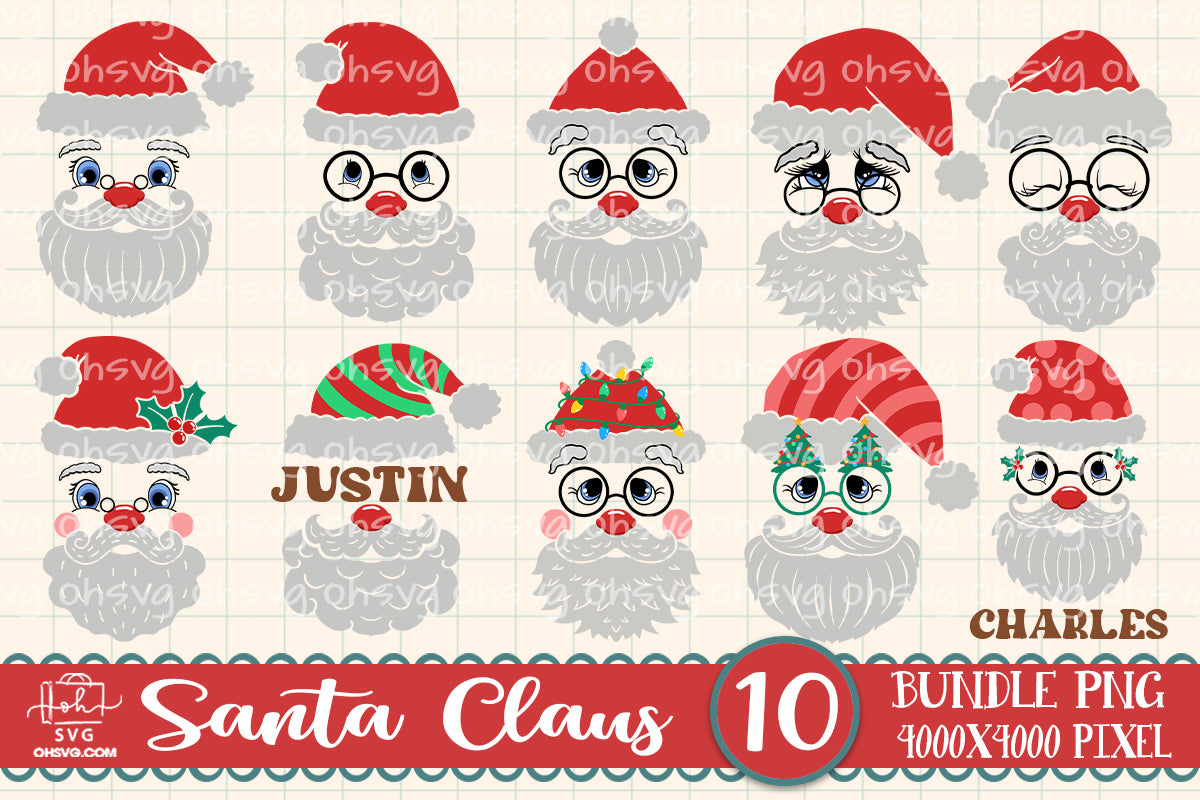 Santa Rina Face Santa Face Png