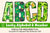 Alphabet & Number St Patricks Day PNG, Custome Name Family St Patrick's Day, Shamrock Irish Alphabet PNG