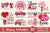 Valentine Bundle PNG, Happy Valentine PNG, Love Day PNG, Heart PNG