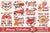 Valentine Bundle PNG, Happy Valentine PNG, Love Day PNG, Heart PNG