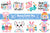 Bunny Easter Bundle PNG, Happy Easter PNG, Rabbit Easter PNG