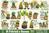 Gnomes St Patrick&#39;s Day Bundle PNG, Lucky St Patricks Day PNG