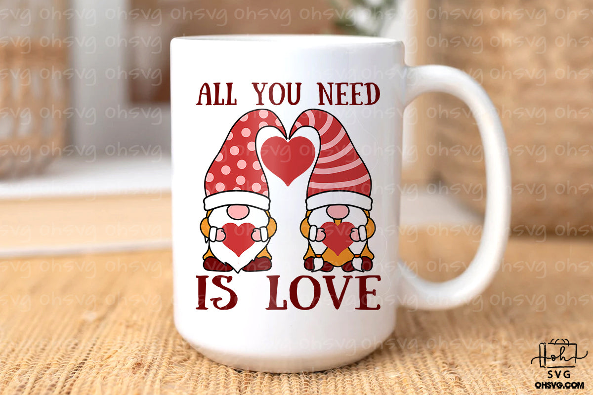 All You Need Is Love PNG, Happy Valentine PNG, Love Valentine Day PNG