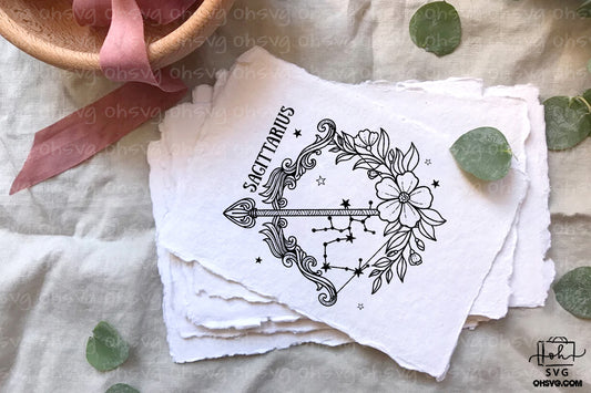 Sagittarius Floral Zodiac Sign PNG, Sagittarius Flower Zodiac Sign PNG, Sagittarius PNG