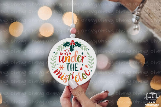 Under The Mistletoe PNG, Christmas Ornament PNG, Christmas Scene PNG