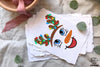 Snowman Face With Reindeer Antlers Chirstmas Lights PNG, Cute Snowman Face PNG