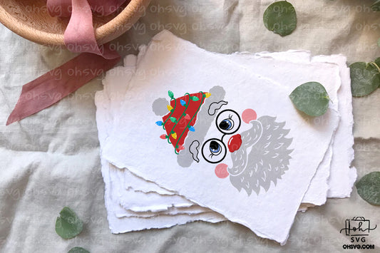 Santa Claus Face PNG, Custom Name Santa Face PNG, Cute Santa Face Christmas PNG